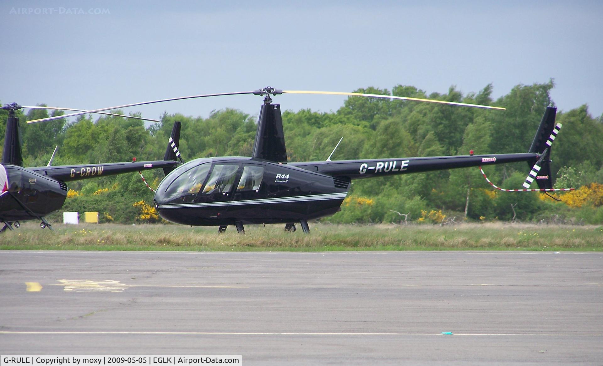 G-RULE, 2005 Robinson R44 Raven II C/N 11039, ROBINSON R44 AT BLACKBUSHE