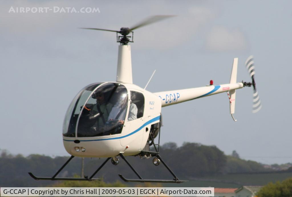 G-CCAP, 2003 Robinson R22 Beta II C/N 3413, P F A fly-in at Caernarfon