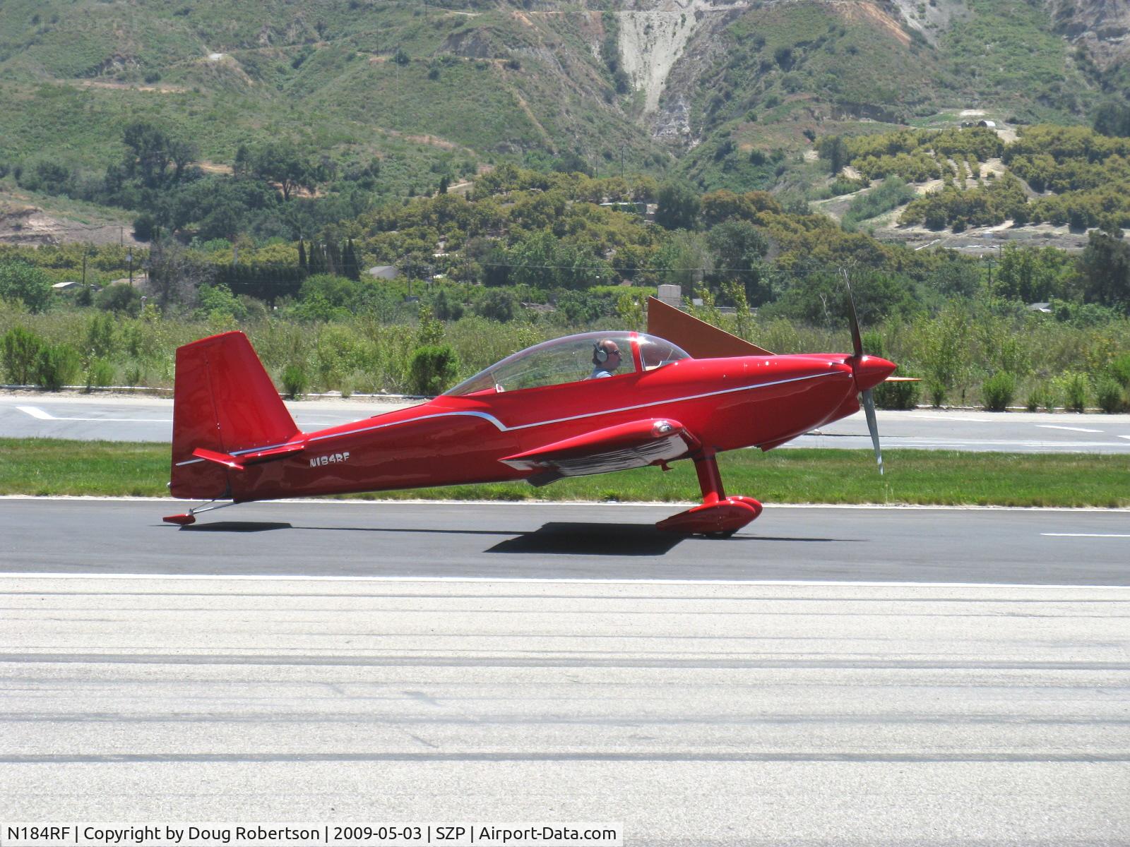 N184RF, 2003 Vans RV-8 C/N 80122, 2003 Findly VAN's RV-8, Lycoming IO-360, landing roll Rwy 22