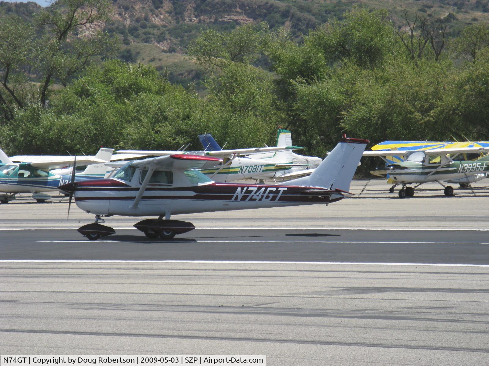 N74GT, 1969 Cessna 150J C/N 15070302, 1969 Cessna 150J, Continental O-200 100 Hp, taxi