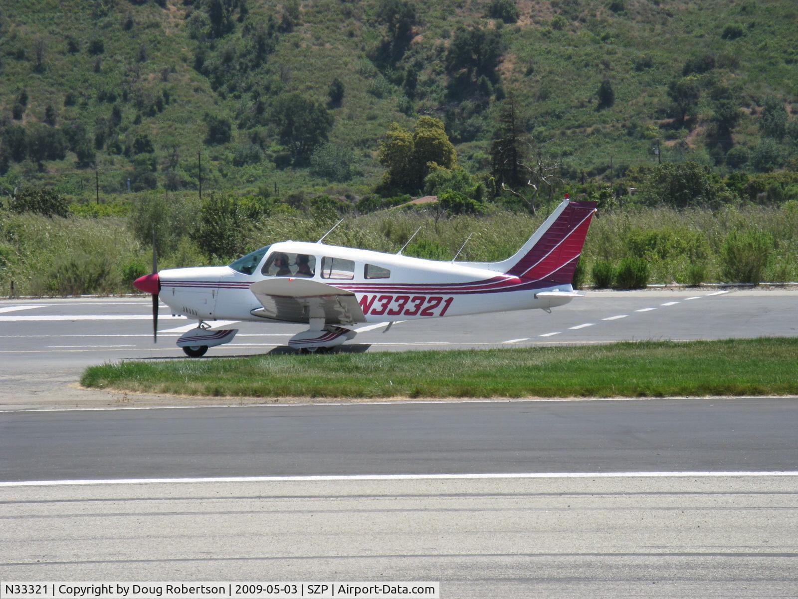 N33321, 1975 Piper PA-28-180 Cherokee C/N 28-7505133, 1975 Piper PA-28-180 ARCHER, Lycoming O&VO-360 180 Hp, taxi