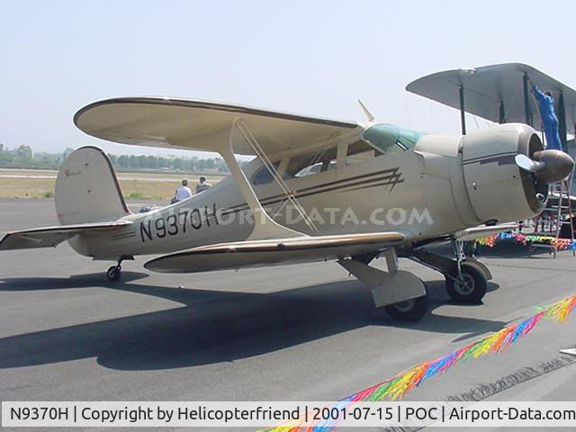 N9370H, 1944 Beech D17S Staggerwing C/N 4846, Shown in a static display at Brackett