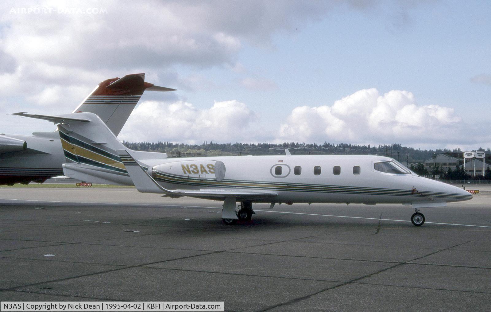 N3AS, 1978 Gates Learjet 28 C/N 28-001, KBFI