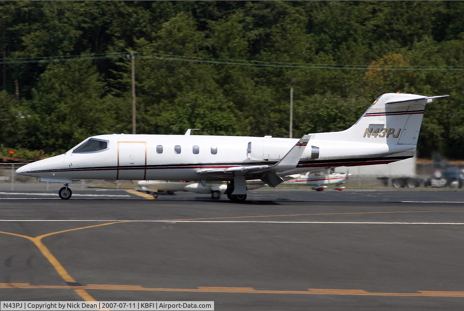 N43PJ, 1979 Gates Learjet 28 C/N 004, KBFI