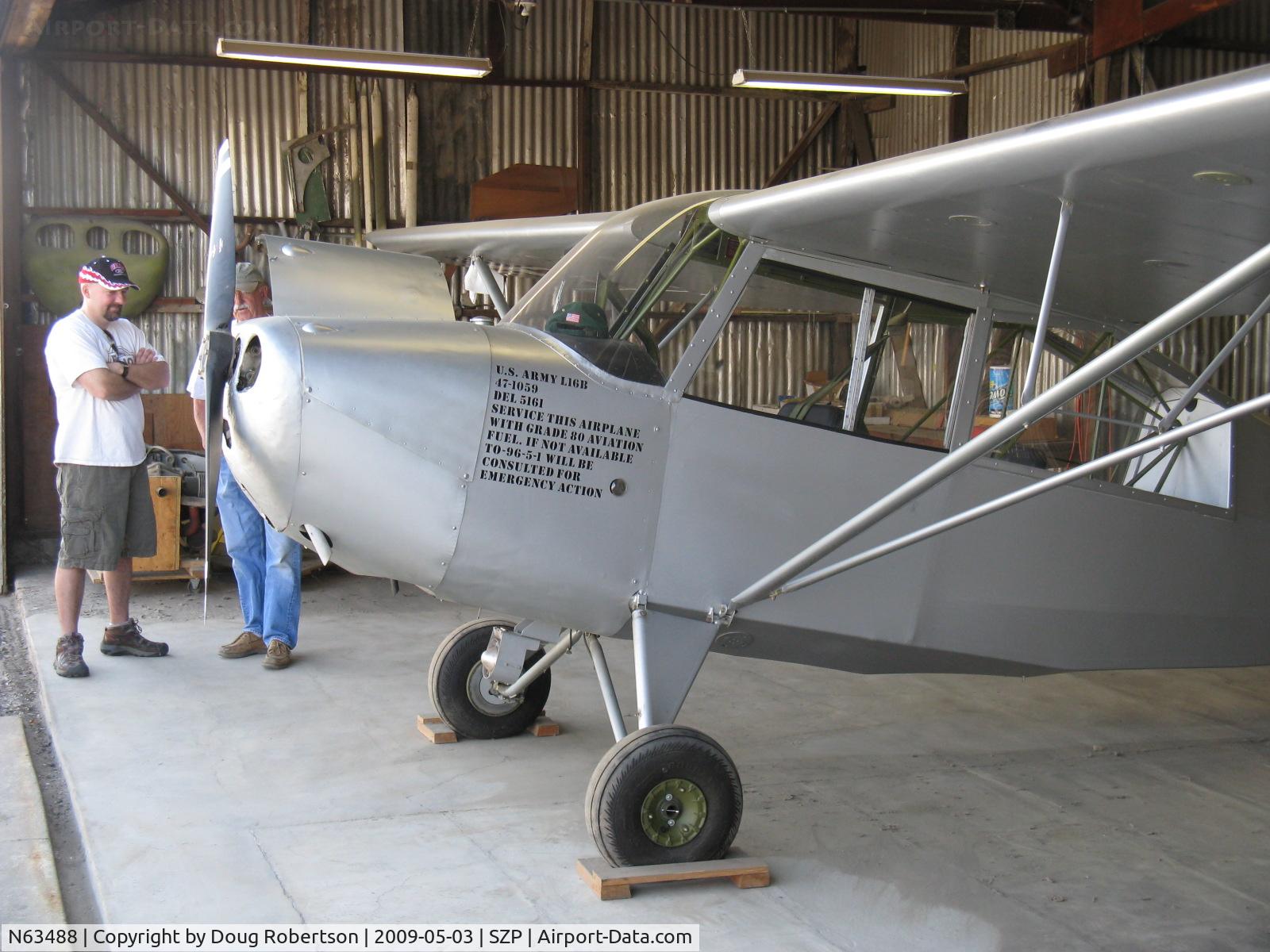 N63488, 1947 Aeronca 7BCM C/N 7BCM-276, 1947 Aeronca 7BCM as L16B, Continental C85 85 Hp, aircraft data