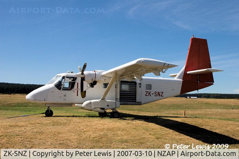 ZK-SNZ, GAF N22C Nomad C/N N22C-104, Tandem Skydiving (2002) Ltd., Taupo
