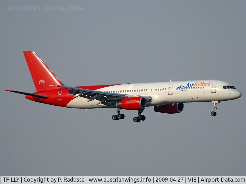 TF-LLY, 1987 Boeing 757-225 C/N 22691, Approaching RWY 16 at VIE ...