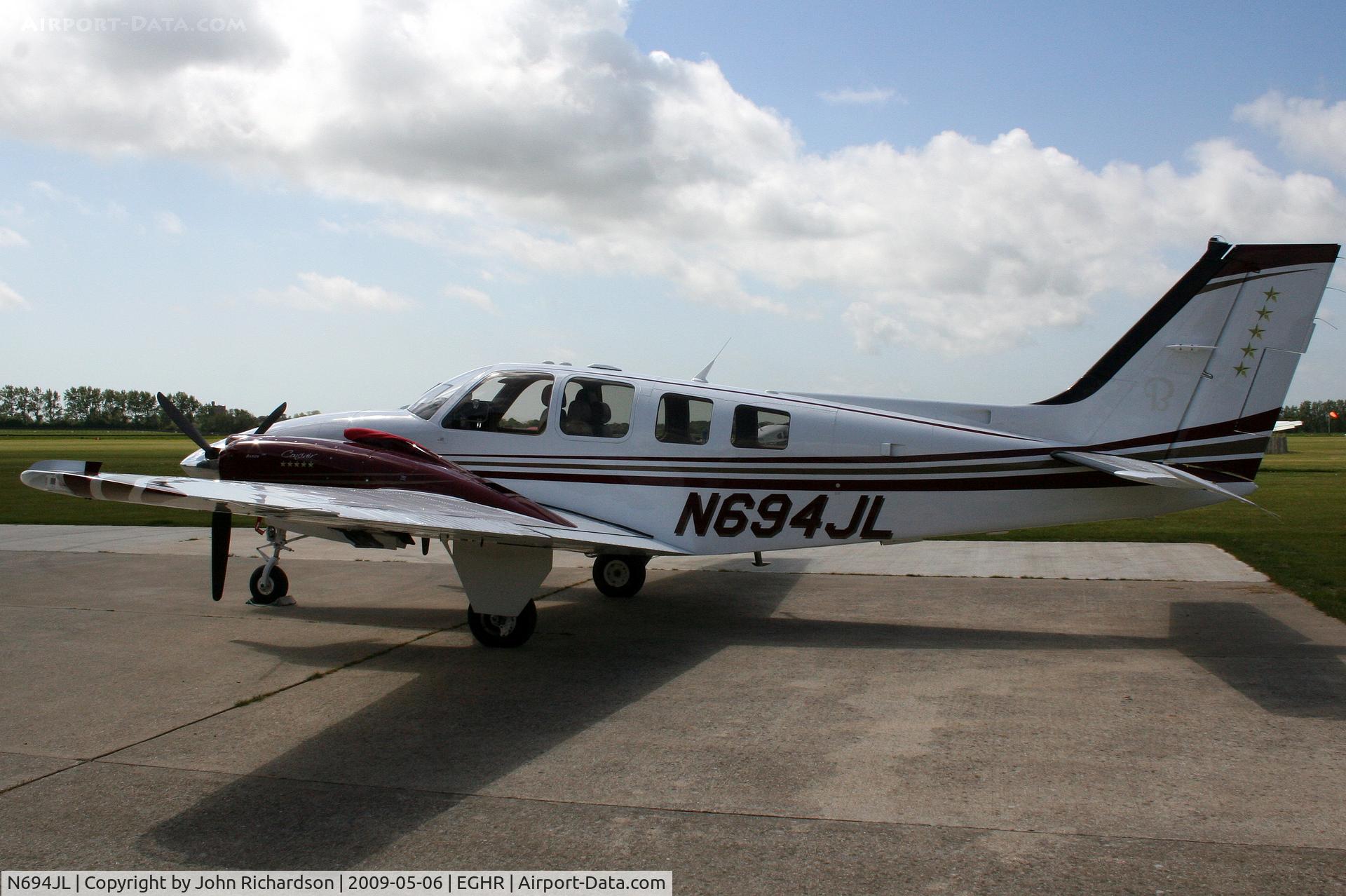N694JL, Raytheon Aircraft Company G58 Baron C/N TH-2160, At Goodwood