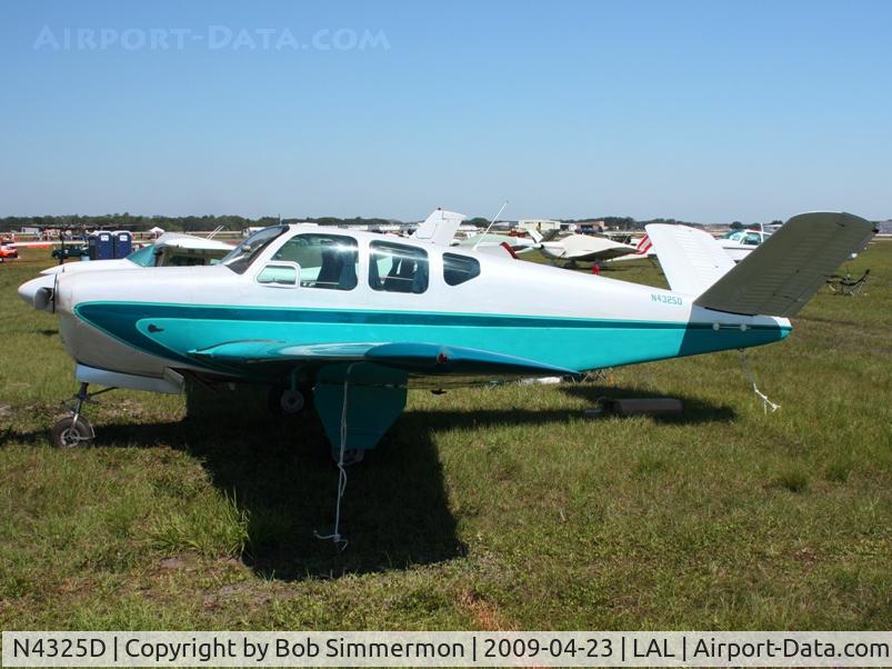 N4325D, 1956 Beech G35 Bonanza C/N D-4565, Sun N Fun 2009 - Lakeland, Florida
