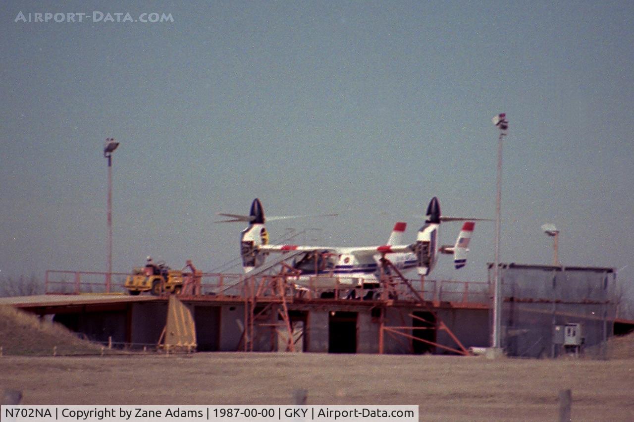 N702NA, 1977 Bell 301 C/N 0001, Bell XV-15 on the test stand at Arlington Municipal