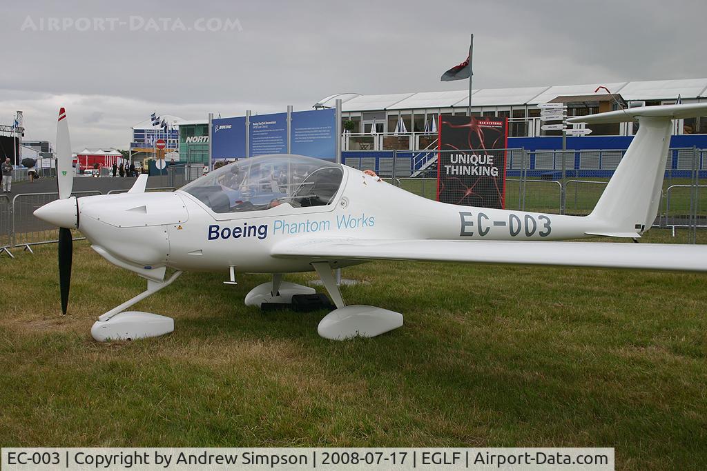 EC-003, Diamond HK-36 Super Dimona C/N 36735, Farnborough Airshow 2008.