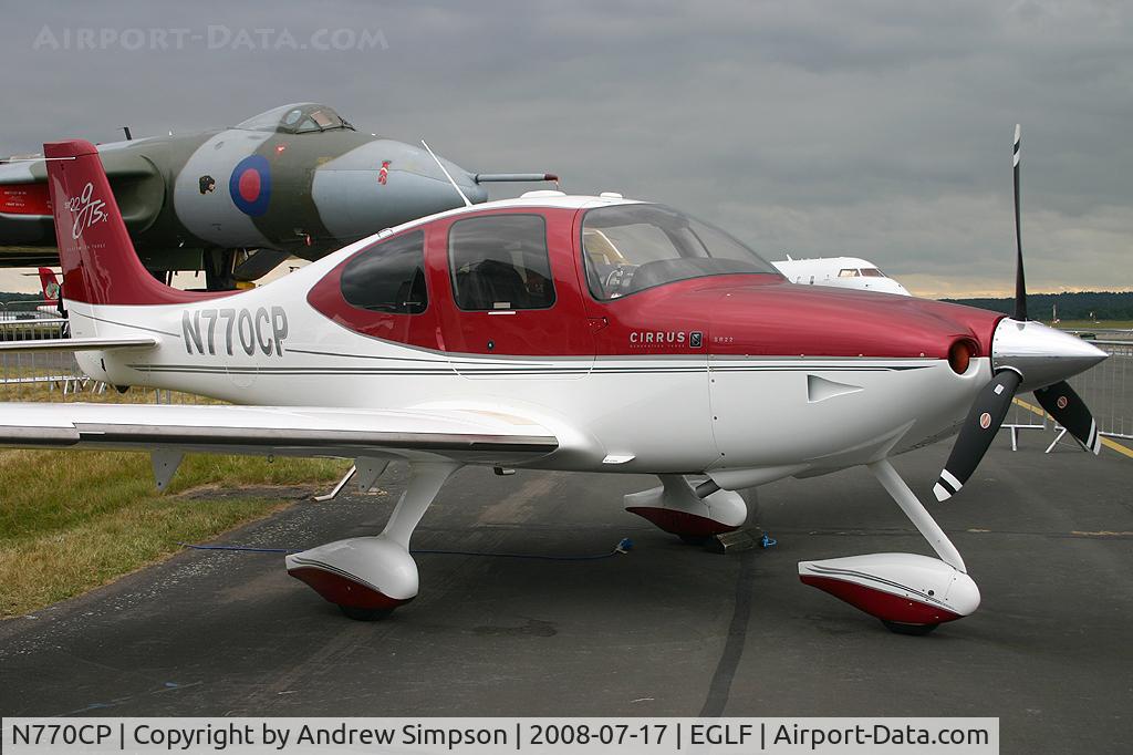 N770CP, 2008 Cirrus SR22 C/N 3045, Farnborough Airshow 2008.