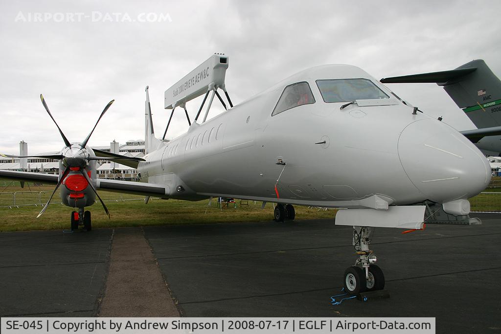 SE-045, 1997 Saab 2000 C/N 2000-045, Farnborough Airshow 2008.