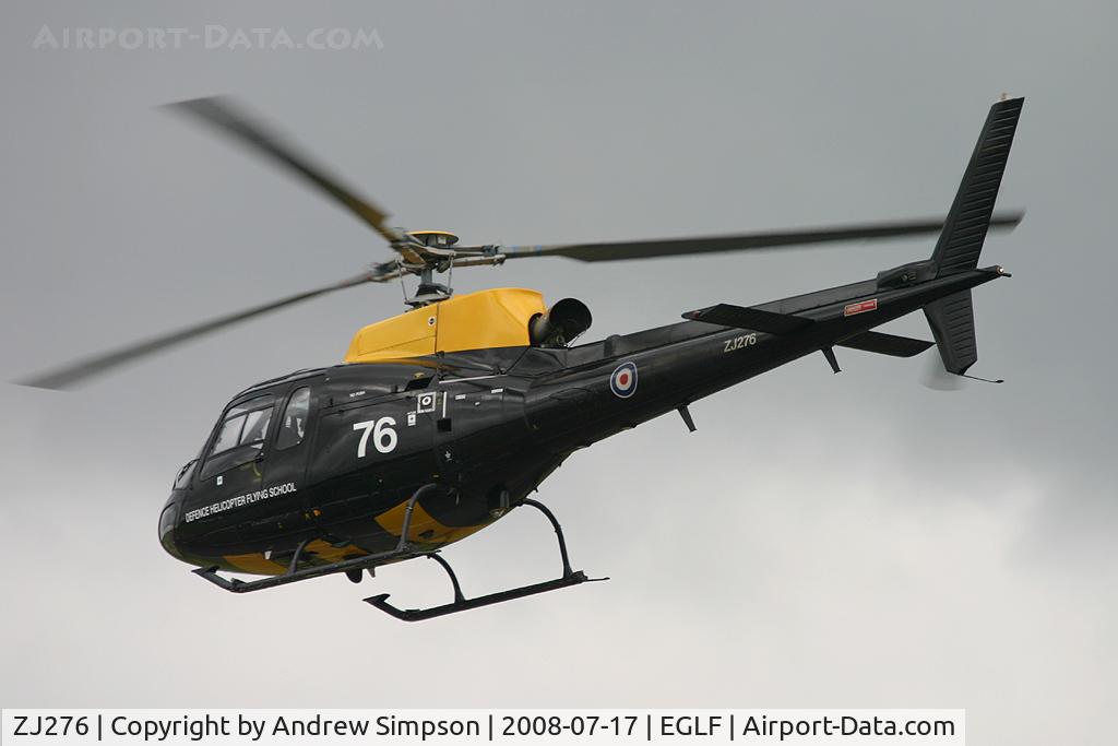 ZJ276, 1997 Eurocopter AS-350BB Squirrel HT1 Ecureuil C/N 3014, Farnborough Airshow 2008.