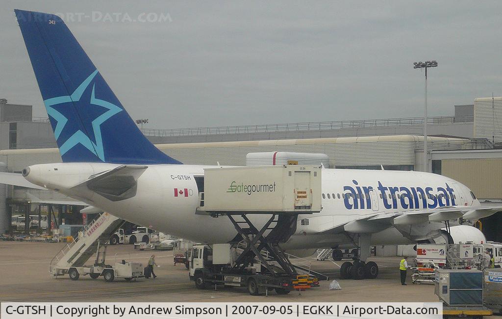 C-GTSH, 1991 Airbus A310-308 C/N 599, Being loaded at LGW.