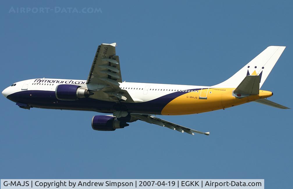 G-MAJS, 1991 Airbus A300B4-605R C/N 604, Departing LGW.