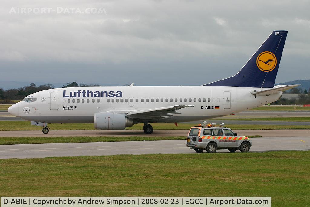 D-ABIE, 1990 Boeing 737-530 C/N 24819, Arriving At Manchester