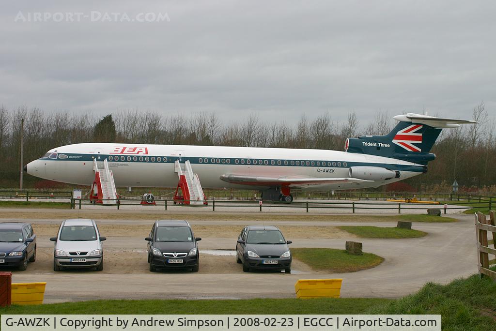 G-AWZK, 1971 Hawker Siddeley HS-121 Trident 3B-101 C/N 2312, On display at the AVP in Manchester.