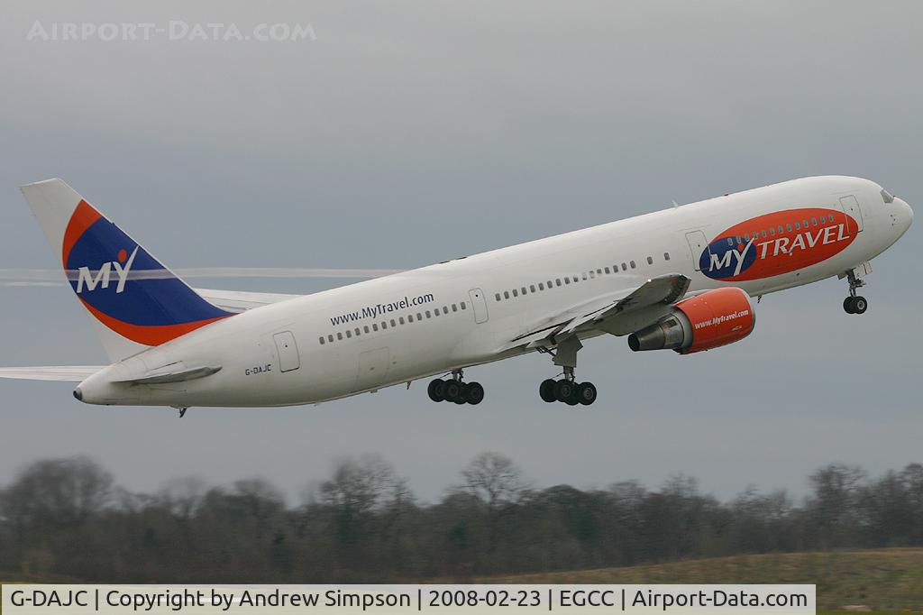 G-DAJC, 1994 Boeing 767-31K C/N 27206, Departing Manchester.