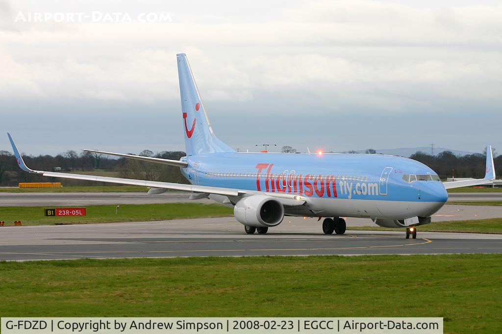 G-FDZD, 2007 Boeing 737-8K5 C/N 35132, Arriving At Manchester
