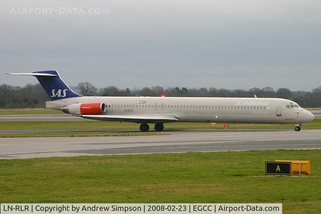 LN-RLR, 1987 McDonnell Douglas MD-82 (DC-9-82) C/N 49437, Arriving At Manchester