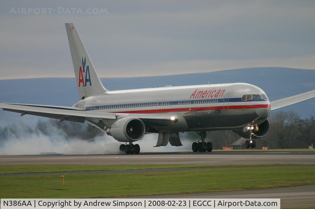 N386AA, 1994 Boeing 767-323/ER C/N 27060, Hard landing for this bird due to a complete loss of Hydraulics!