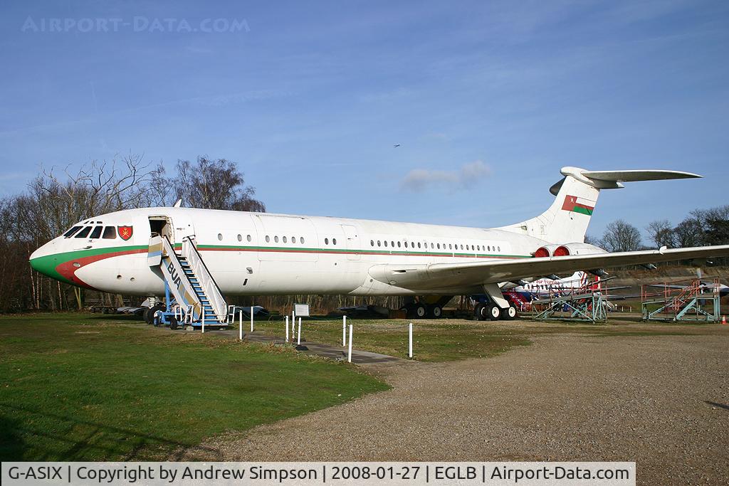 G-ASIX, 1963 Vickers VC10 Srs 1103 C/N 820, Preserved at Brooklands and marked as A4O-AB.