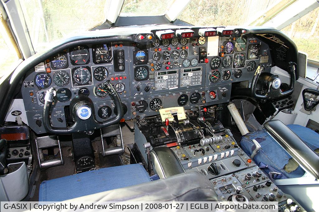 G-ASIX, 1963 Vickers VC10 Srs 1103 C/N 820, Preserved at Brooklands and marked as A4O-AB.