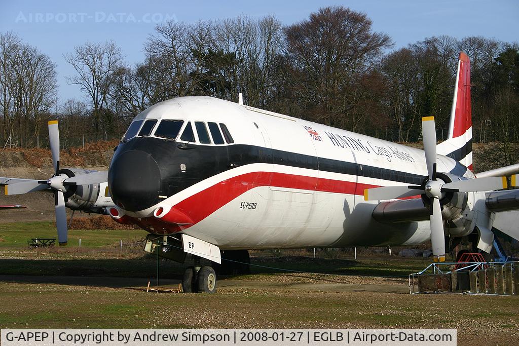 G-APEP, 1961 Vickers Vanguard 953 C/N 719, Preserved at Brooklands.