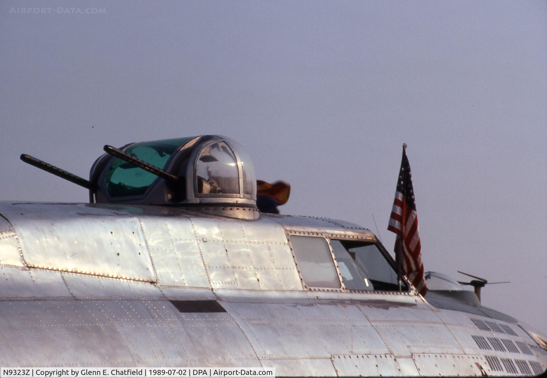 N9323Z, 1944 Boeing B-17G-85-DL Flying Fortress C/N 32155, Top turret position