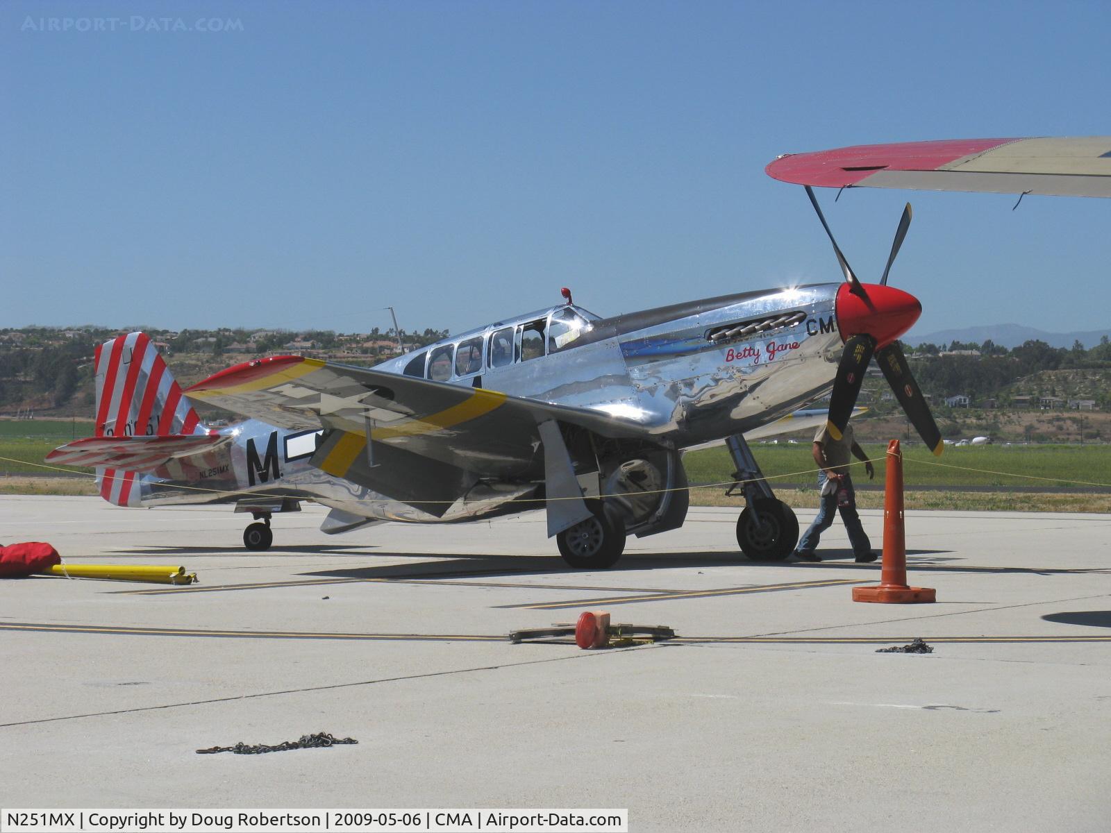 N251MX, 1943 North American P-51C-10 Mustang C/N 103-22730, 1943 North American TP-51C-10 MUSTANG as NL251MX 'Betty Jane', Packard LIBERTY/V-1650-3 1,380 Hp, modified for tandem dual control, Limited class