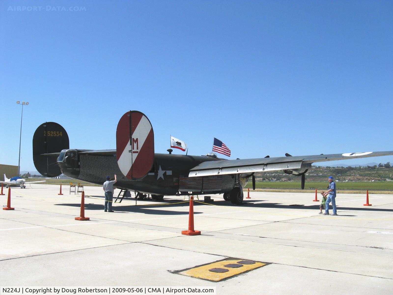 N224J, 1944 Consolidated B-24J-85-CF Liberator C/N 1347 (44-44052), 1944 Consolidated B-24J LIBERATOR 'Witchcraft', four turbocharged Pratt & Whitney R-1830-65 Twin Wasp 1,200 Hp each, Experimental/Exhibition class