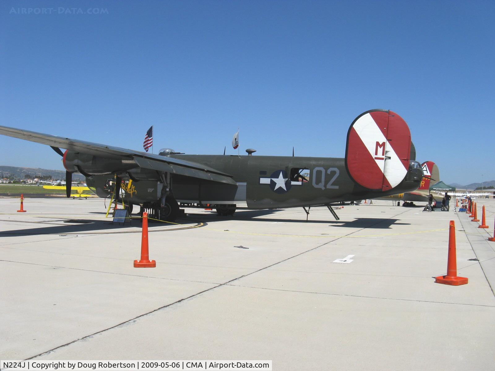 N224J, 1944 Consolidated B-24J-85-CF Liberator C/N 1347 (44-44052), 1944 Consolidated B-24J LIBERATOR 'Witchcraft', four turbocharged Pratt & Whitney R-1830-65 Twin Wasp 1,200 Hp each, Experimental/Exhibition class