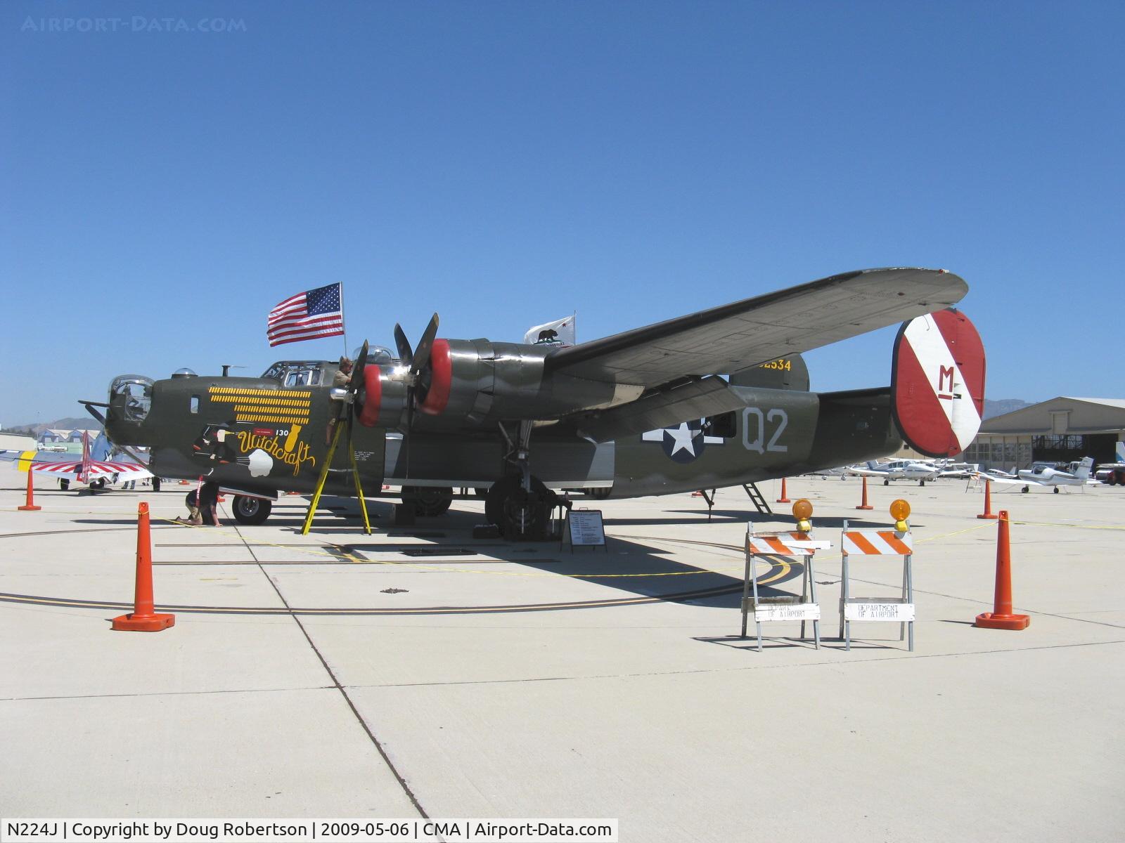 N224J, 1944 Consolidated B-24J-85-CF Liberator C/N 1347 (44-44052), 1944 Consolidated B-24J LIBERATOR 'Witchcraft', four turbocharged Pratt & Whitney R-1830-65 Twin Wasp 1,200 Hp each, Experimental/Exhibition class
