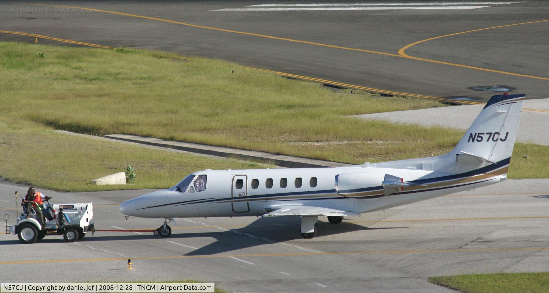 N57CJ, 1985 Cessna S550 Citation IIS C/N S550-0057, Taxing to parking