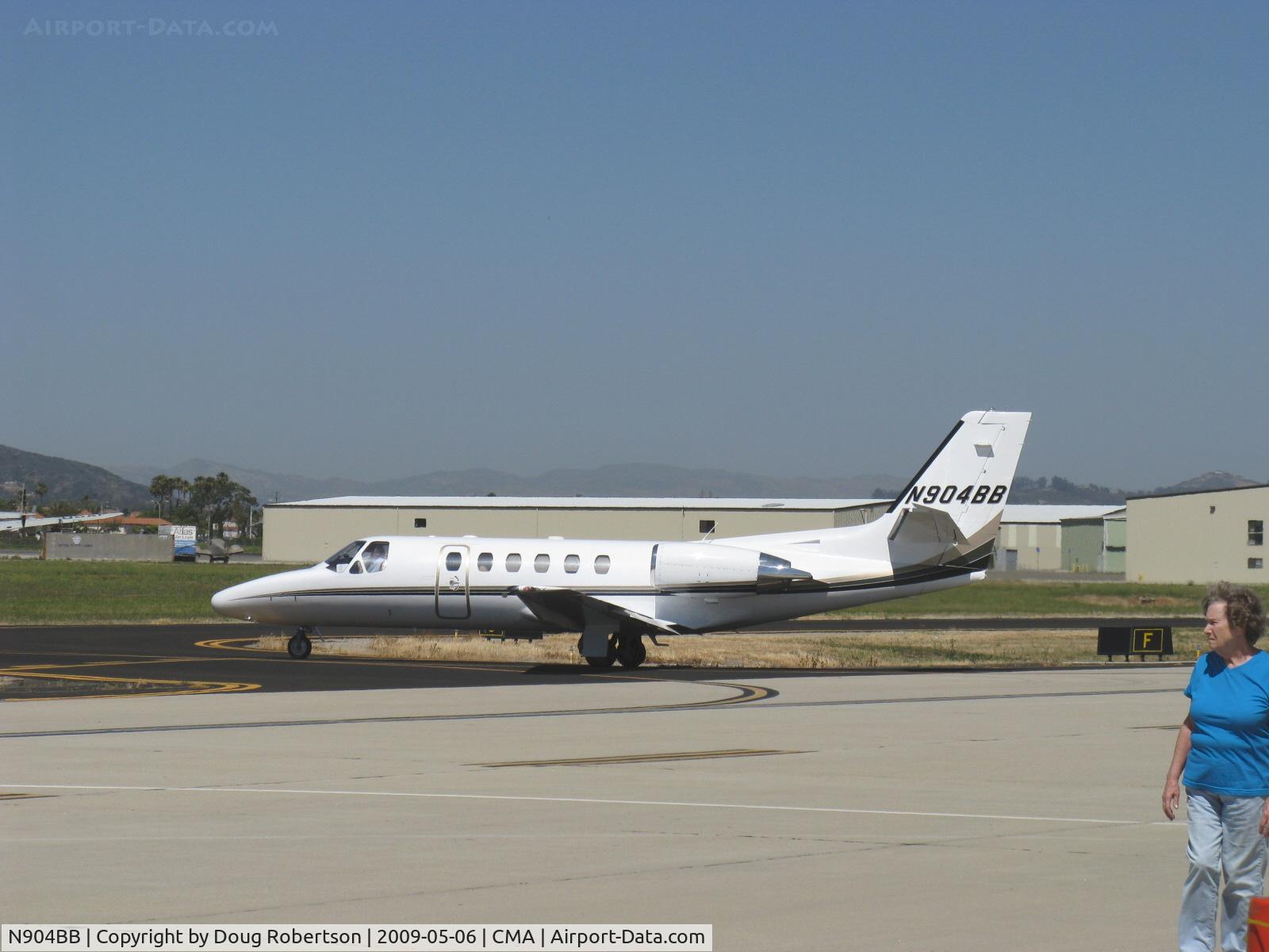 N904BB, 2000 Cessna 550 C/N 550-0904, 2000 Cessna 550 CITATION BRAVO, two P&W(C)530A turbofans 2,887 lb st each, max cruise 463 mph, taxi