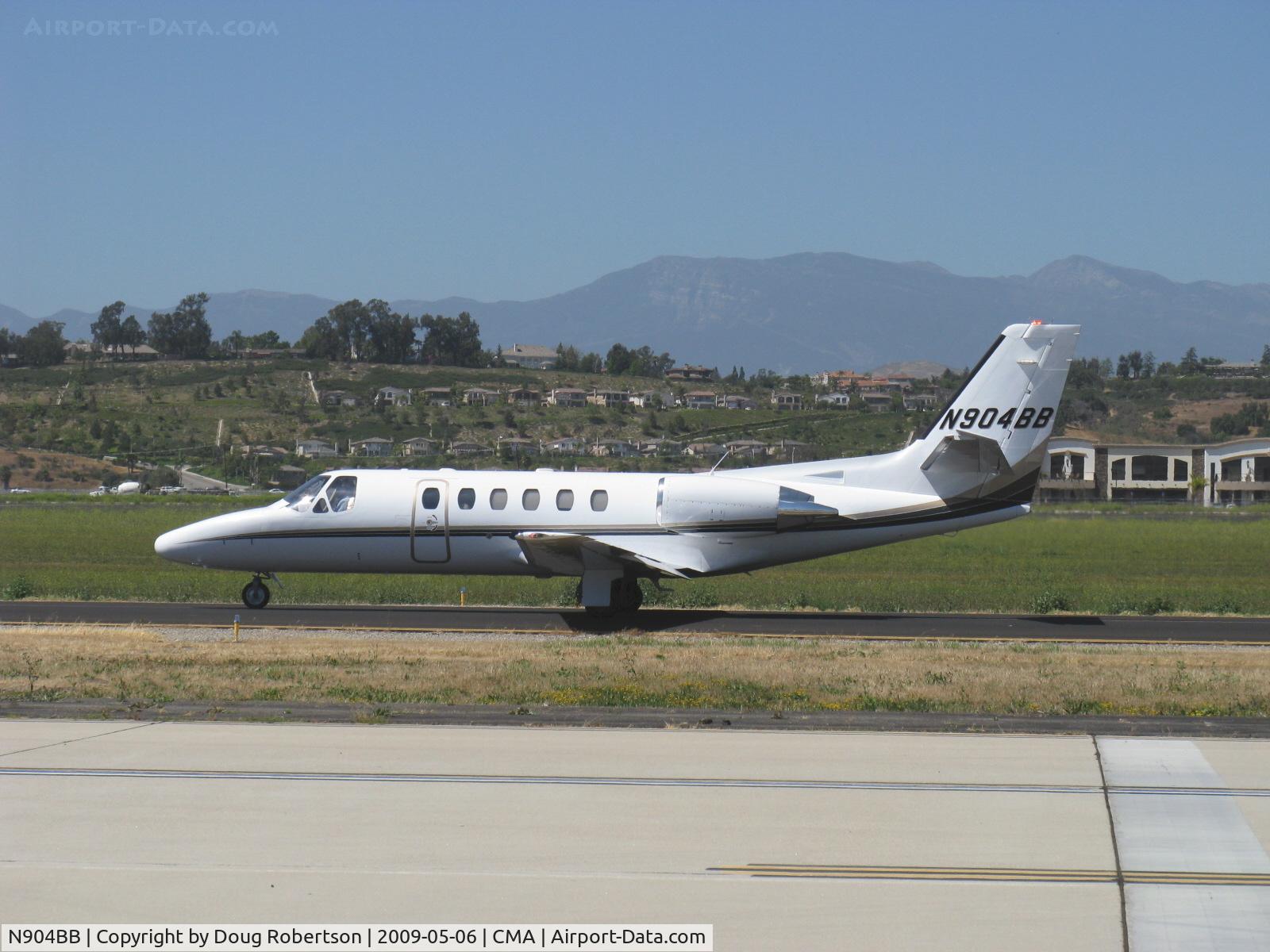 N904BB, 2000 Cessna 550 C/N 550-0904, 2000 Cessna 550 CITATION BRAVO, two P&W(C)530A turbofans 2,887 lb st each, max cruise 463 mph, taxi