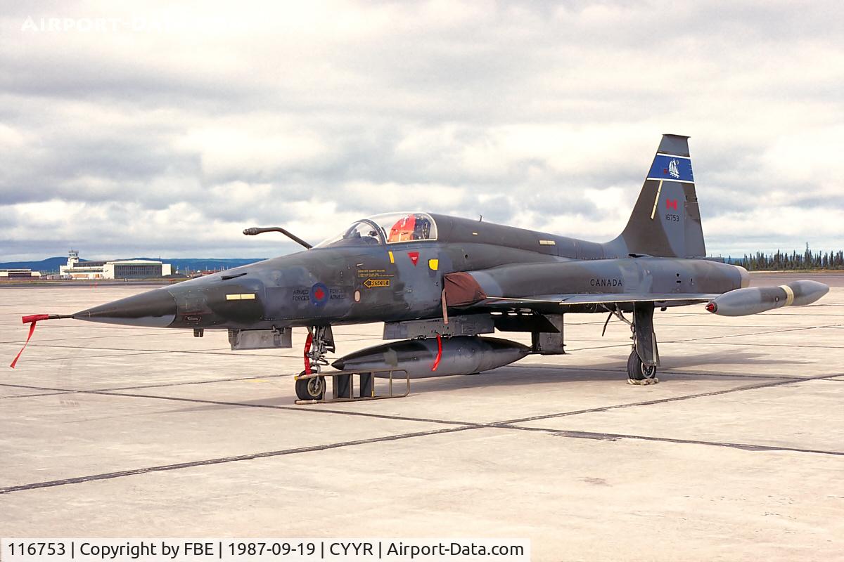 116753, Canadair CF-5A C/N 1053, CF-5A at Goose Bay