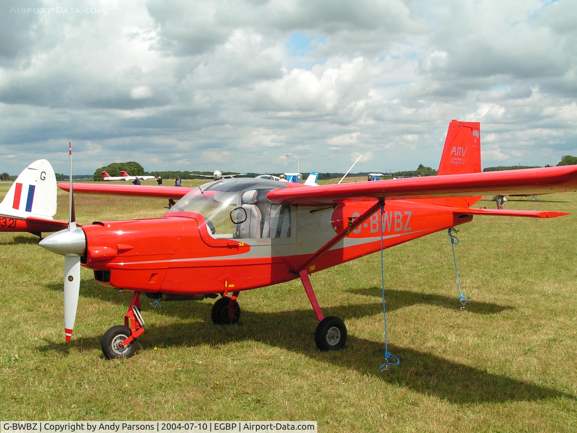 G-BWBZ, 1995 ARV K1 Super 2 C/N PFA 152-12802, AT kemble PFA Rallye 2004
