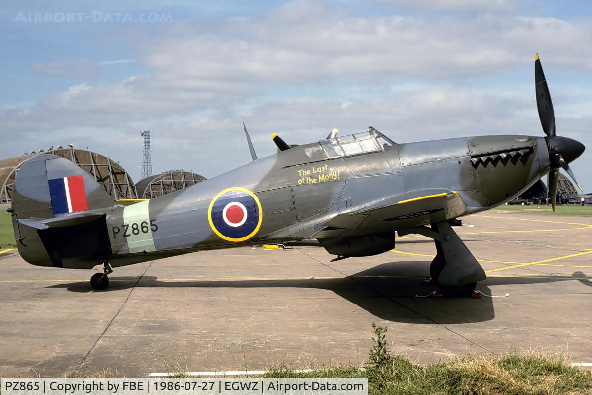PZ865, 1944 Hawker Hurricane IIC C/N PZ865, Alconbury International Air Tattoo 1986