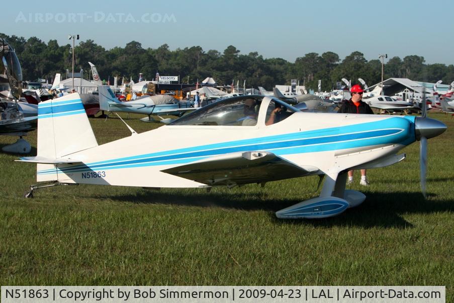 N51863, 1980 Thorp T-18 Tiger C/N 46, Arriving at Sun N Fun 2009 - Lakeland, Florida