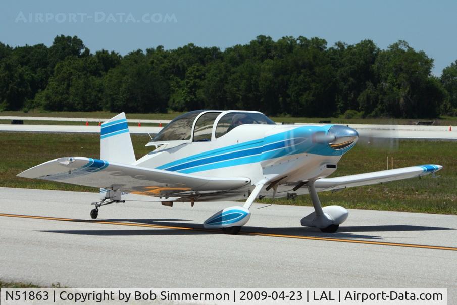 N51863, 1980 Thorp T-18 Tiger C/N 46, Arriving at Sun N Fun 2009 - Lakeland, Florida