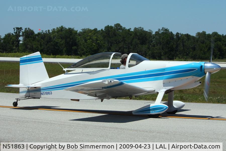 N51863, 1980 Thorp T-18 Tiger C/N 46, Arriving at Sun N Fun 2009 - Lakeland, Florida