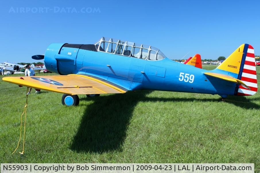 N55903, 1939 North American NA-64 C/N 64-3022, Sun N Fun 2009 - Lakeland, Florida