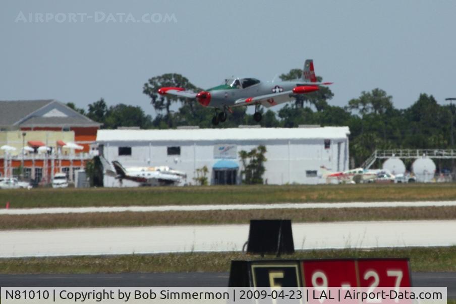 N81010, 1946 North American Navion (NA-145) C/N NAV-4-434, Arriving at Sun N Fun 2009 - Lakeland, Florida