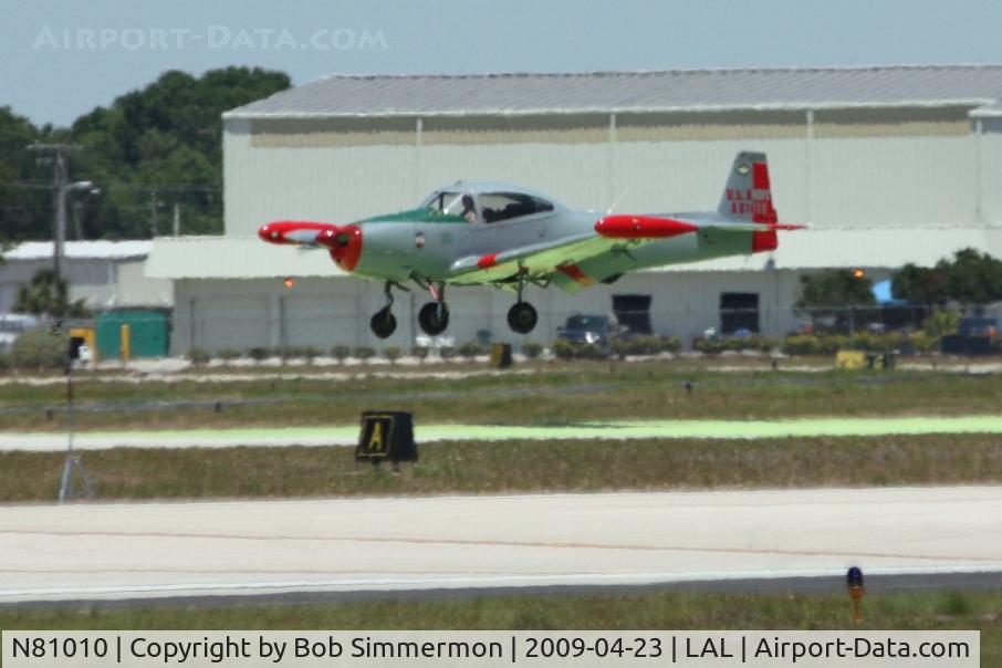 N81010, 1946 North American Navion (NA-145) C/N NAV-4-434, Arriving at Sun N Fun 2009 - Lakeland, Florida