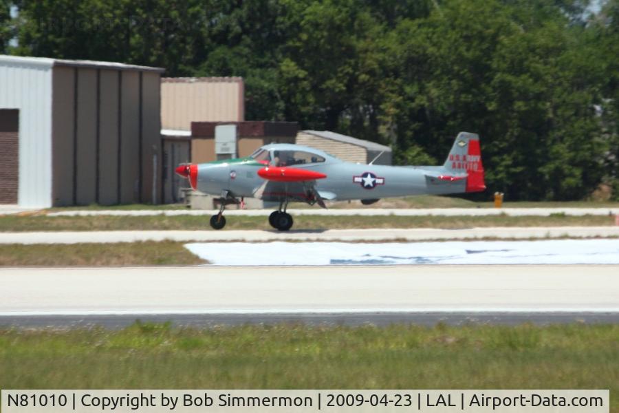 N81010, 1946 North American Navion (NA-145) C/N NAV-4-434, Arriving at Sun N Fun 2009 - Lakeland, Florida