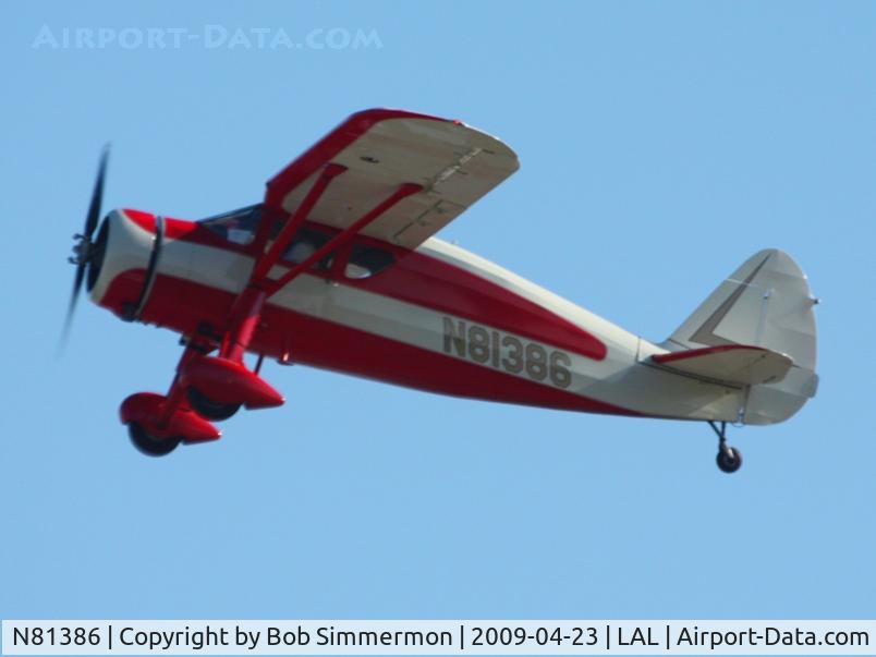 N81386, 1946 Fairchild 24W-46 C/N W46286, Departing Sun N Fun 2009 - Lakeland, Florida