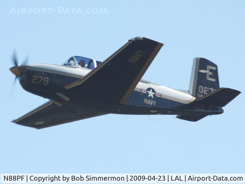 N88PF, 1956 Beech T-34A Mentor Mentor C/N G-772, Departing Sun N Fun 2009 - Lakeland, Florida