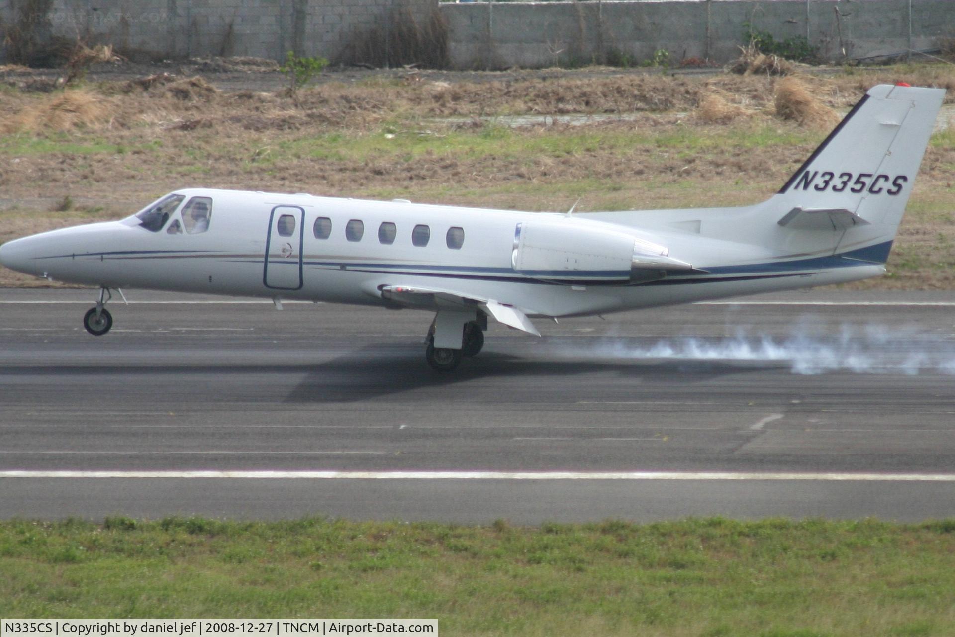 N335CS, 2004 Cessna 550 C/N 550-1091, Landing 10